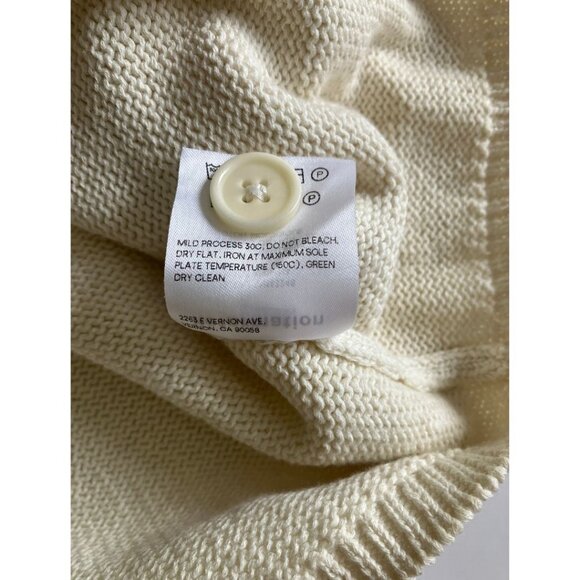 Reformation Tille Cardigan Sweater Cream Size Small - Picture 8 of 8